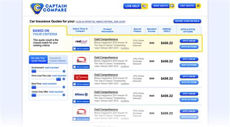 www.Captaincompare.com.au .